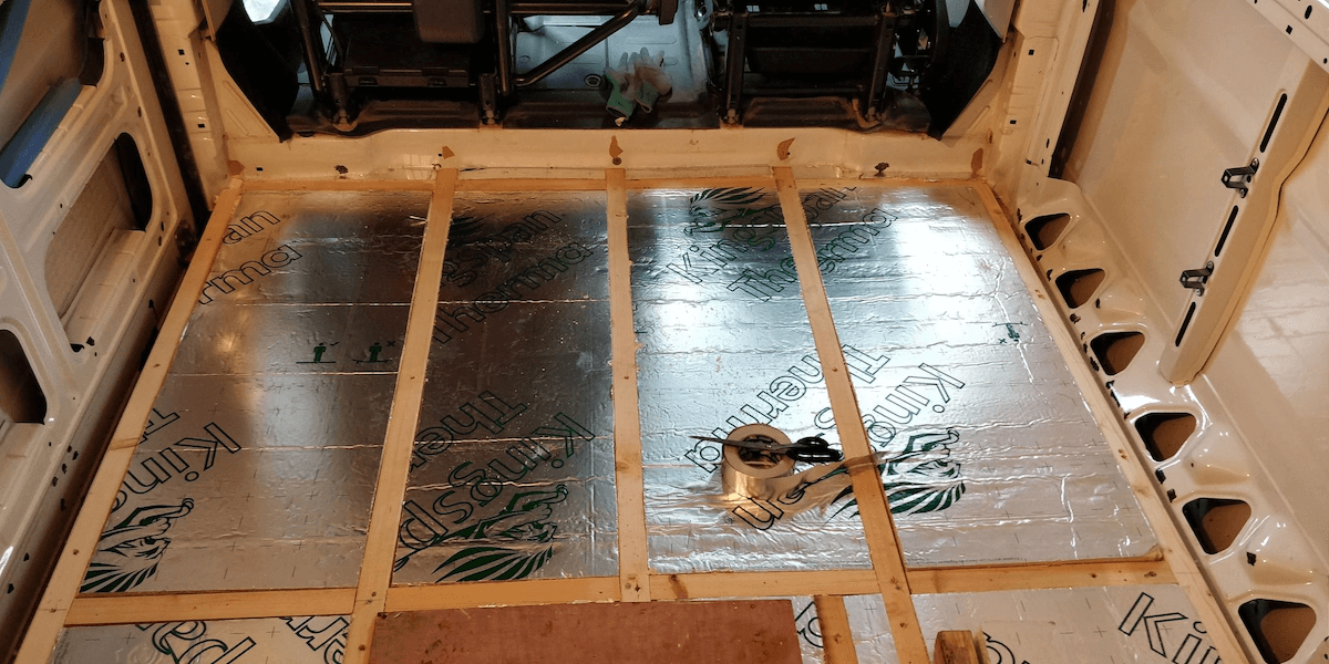 insulating a campervan floor with foam board